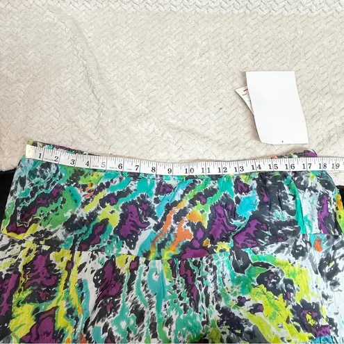 Ny Collection Boho Abstract Print Tiered Maxi Skirt XL | Cottagecore Bohemian