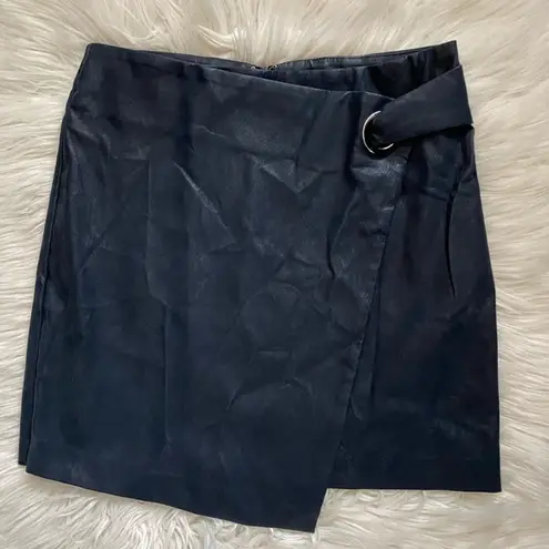 Very J *HP!* foldover faux leather mini skirt