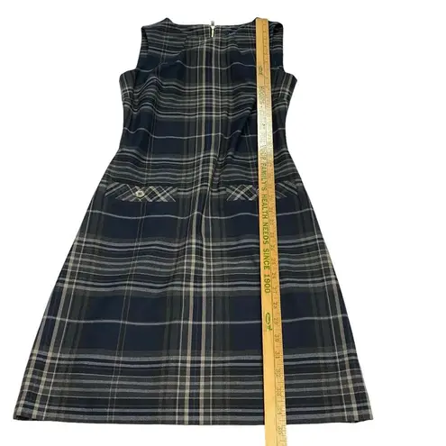 Tommy Hilfiger  Women's Plaid Sleeveless A-Line Dress size 2 Dark Academia Gothic