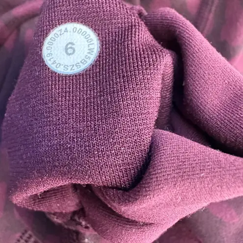 Lululemon  Align 25" Legging Formation Camo Dark Adobe Multi‎ Burgundy  Yoga  6 - Image 6