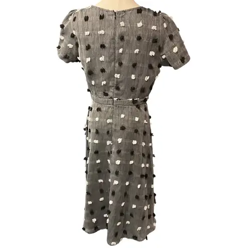 Sunday in Brooklyn Anthropologie Gisela Gray Textured A-Line Mini Dress Size S