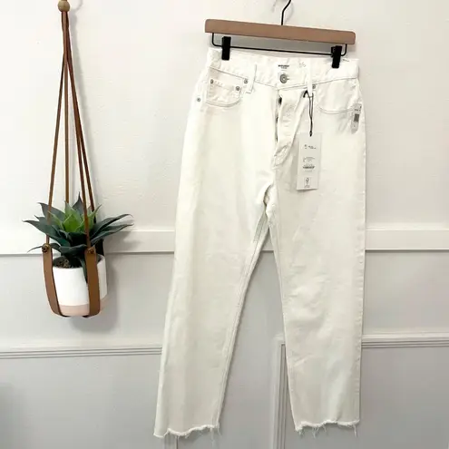 NWT Moussy MV Aurora Wide Straight Crop in White Size 26