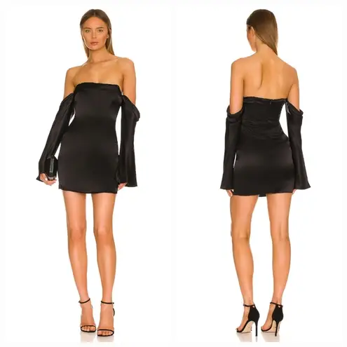 Camila Coelho  Charlie Mini Dress in Black