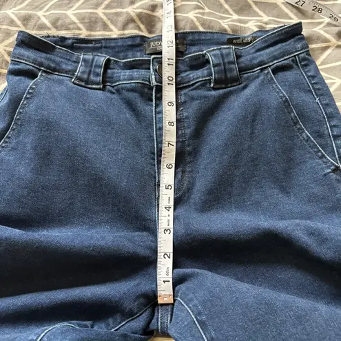 Judy Blue High Rise Dark Wash Wide Leg Jeans Size 9 / 29 Style# JB82471DK