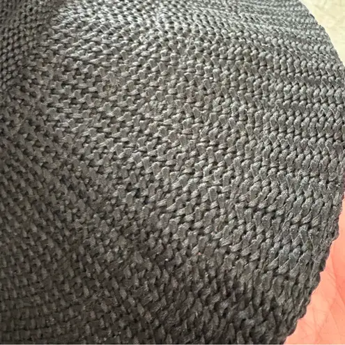 Wallaroo Victoria Diva Black Poly Straw Hat. Size Medium.