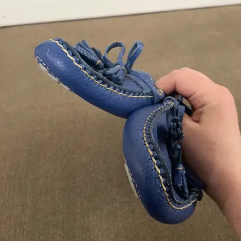 Rossi & Caruso blue driving loafers size 38 EU