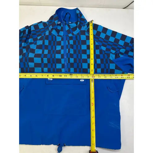 Beach Riot Atticus Pullover Imperial Blue Check In Size M