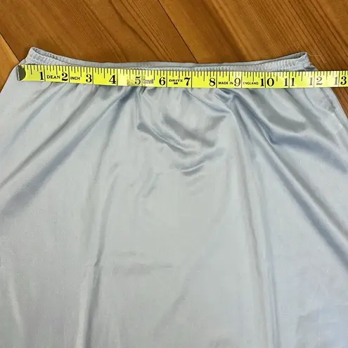 Woolite Women’s Vintage Lace Trim Half Slip Skirt Fairycore Ethereal Coquette S Blue