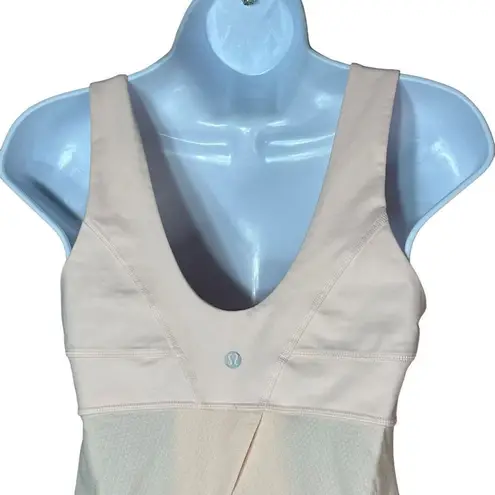 Lululemon Light Pink top drawstring waist size 6