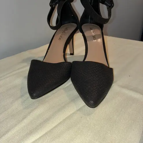 Kelly & Katie Womens 6.5M Vespa Faux Snakeskin Ankle Strap Heels Formal Party