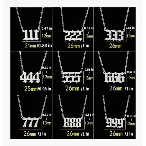 Boutique 555 Angel Number Necklace | Gold Plated