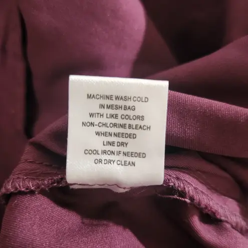 A. Moss Burgundy Lace Long Sleeve Top Size Small Oxblood Lace Top Red