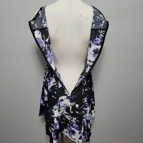 Simply Vera abstract floral fit and flare dress size xs