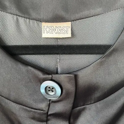 Hengst NYC women’s black Silk jacket Size Medium 50’s retro designer