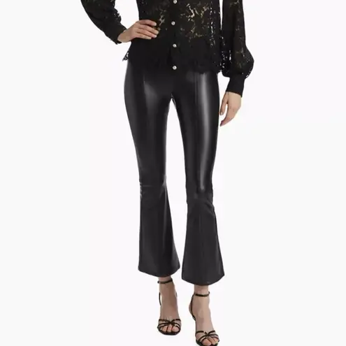 Generation Love NWT Wren Flare Vegan Leather Leggings in Black Sz XXS $198