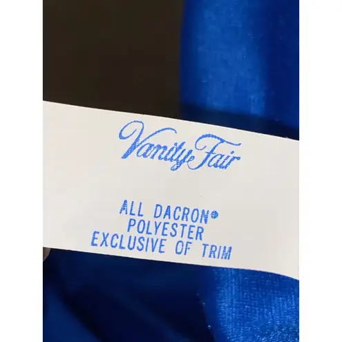 Vanity Fair VTG 80s Burgundy Teal Velvet Housecoat Long Robe Women’s Sz L USA