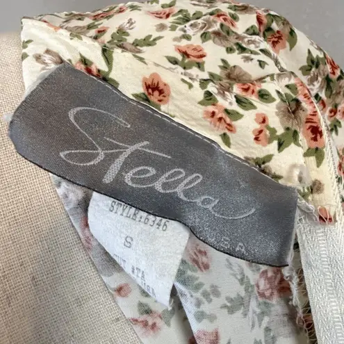 Vintage Stella y2k 90s Floral Babydoll Mini Dress Size S Fairy Coquette Whimsy