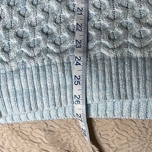 Nine West  Turtleneck Knit Sweater. Size Large. Light Blue