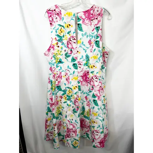 Ronni Nicole Plus Size 18 Midi Dress Floral A Line Sleeveless Spring Easter 793