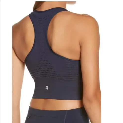 Sweaty Betty  Stamina Longline Sports Bra. In Navy Blue. Size Small.