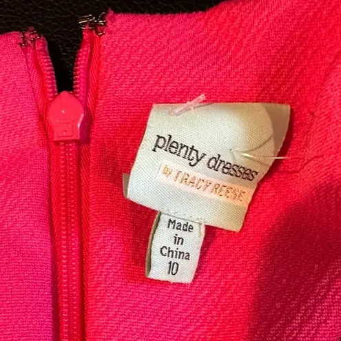 Tracy Reese ANTHRO RETRO PINK STRIPED Y2K PLENTY CAP SHORT SLEEVE LINED DRESS 10