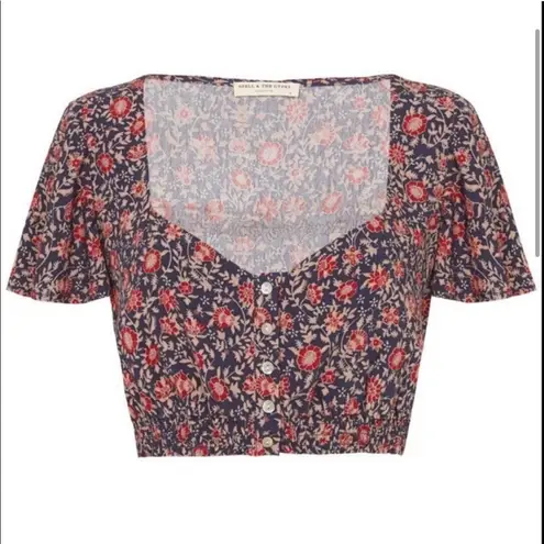 NEW Spell & the Gypsy crop top Blue Size M