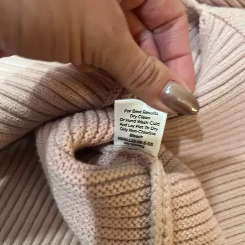 Evereve Foster Mock Neck Knit Sweater in Pink