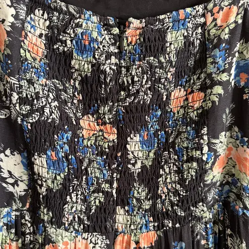 WAYF | Flowy Floral Peasant Style Midi Dress | Long Sleeve Women's Size Medium