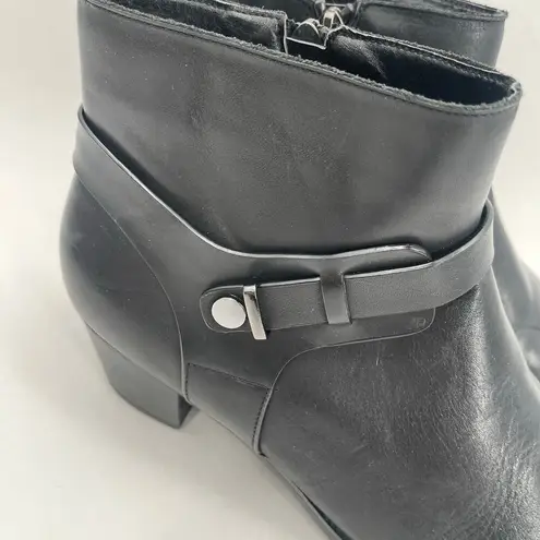 PROPET Topaz Boots Size 8.5 X(2E) Extra Wide New Womens Ankle Boot Leather NWOT Black