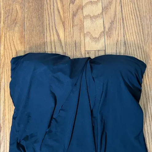 Vince Camuto ‎ Standard Draped Bandini Top Bikini Black Small NWOT