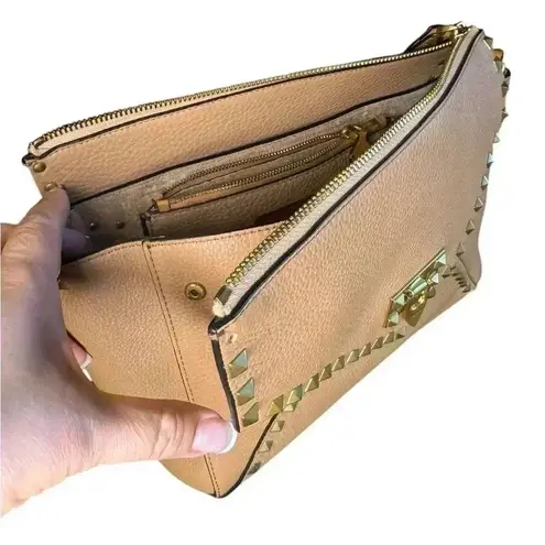 Valentino Garavani Vitello Rockstud Hype Shoulder Bag.
