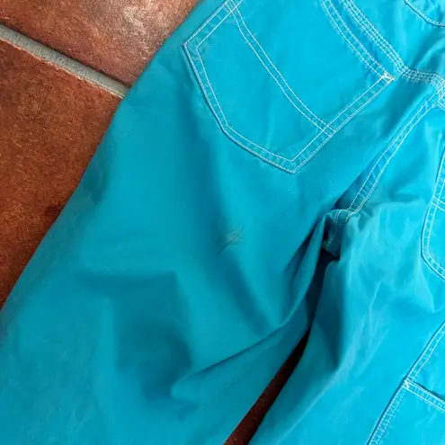 Vintage Ralph Lauren Polo Aqua Blue Contrast Stitch Flare Jeans Size 6