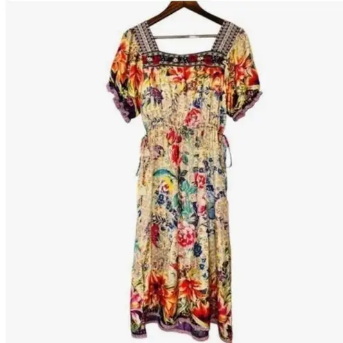 Johnny Was Topiary Rumi Silk Dress w slip NWT