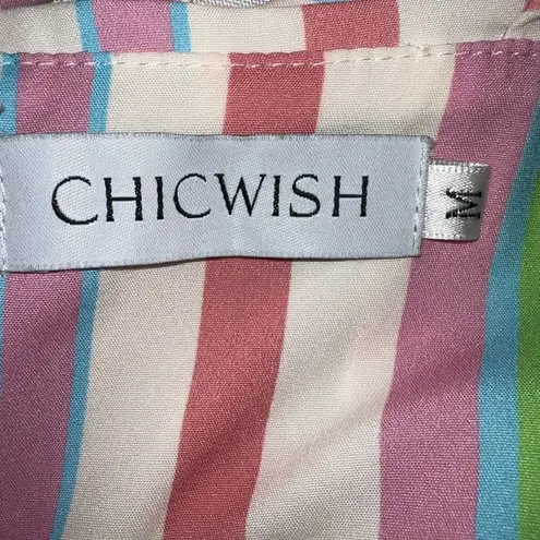 Chicwish colorful candy striped summer dress! New!