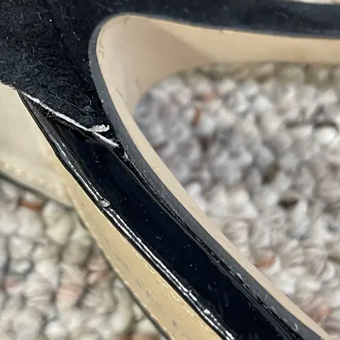 Audrey Brooke Hylda Black Size 6 Suede Pump Heel Ankle Buckle Strap