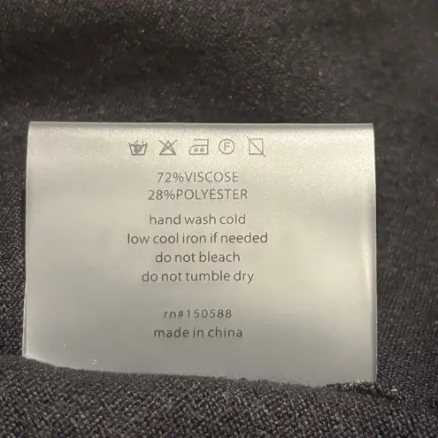 Sundays Anthropologie Womens Andes Mini Dress Size M Black Carbon Mock-Neck