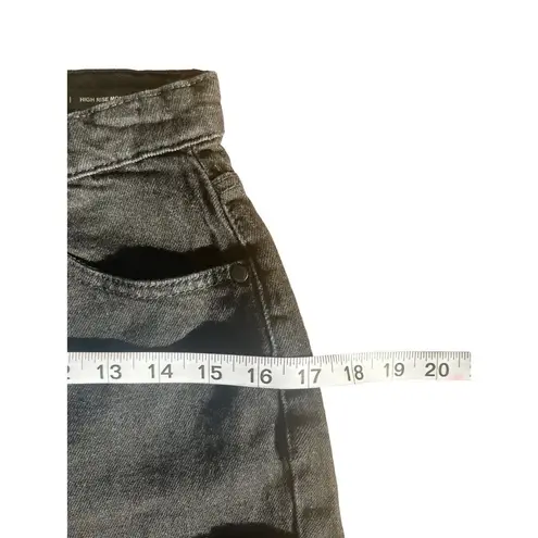 Buffalo David Bitton Womens Black Lulu Denim High Rise Mom Shorts