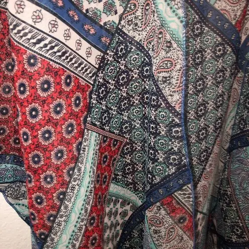 Live 4 Truth Red White & Blue Kimono Mixed Print-Medium