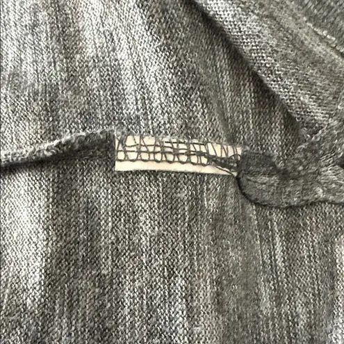 Vintage America Lightweight Hooded Knit Top Gray Marled Long Sleeve Size L Size L