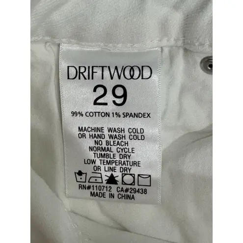 Driftwood Sundance Jeans Womens 29 White Stella Classic Straight High Waist