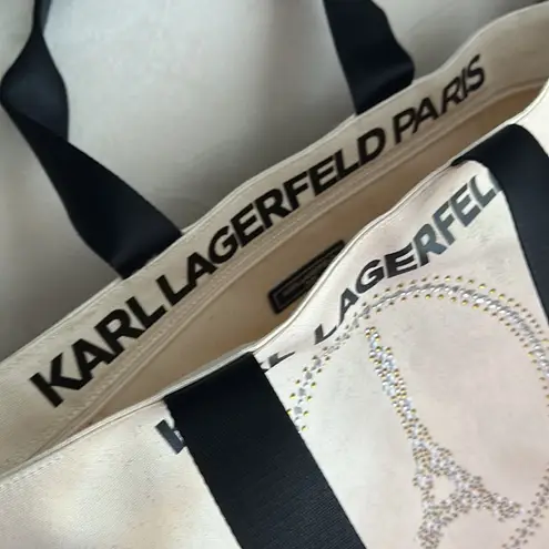 Karl Lagerfeld  Paris Eiffel Tower Kristen Tote