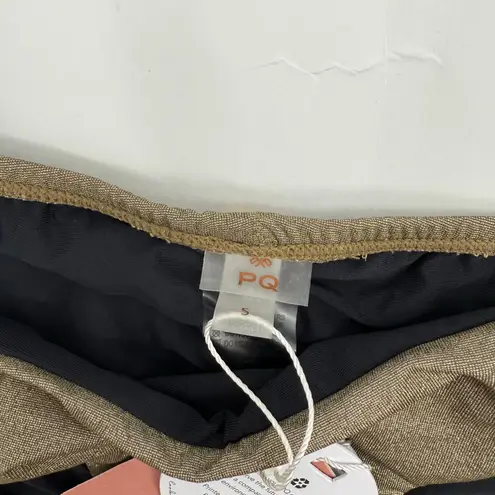 PQ SWIM PILYQ Bikini Bottoms SZ Small NWT Euphoria Adjustable Full Shimmer Swim Gold