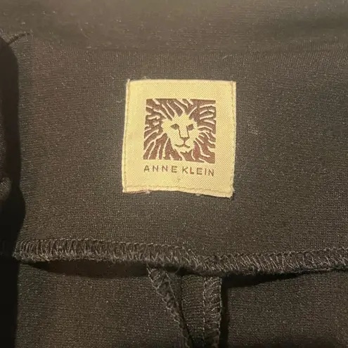 Anne Klein  Black Gold Zip Moto Jacket Women's L