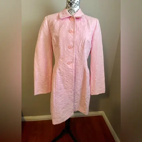 DONNA RAE Vintage pink trench coat Size 12