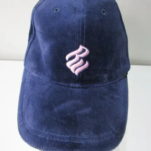 Rocawear Cap Velour Adult Hat Soft Blue/Pink Strap Y2K