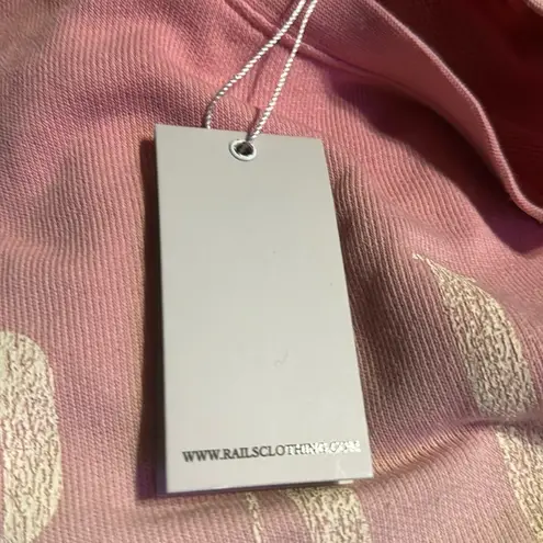 Rails Reeves Pink Peach dip dye sweatshirt NWT Size Small