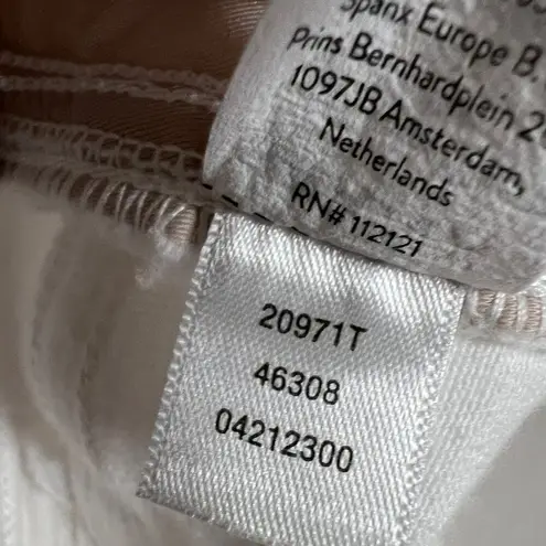 Spanx  Tummy Control Wide Leg Pull On White Stretch Jeans Size XL - Image 9