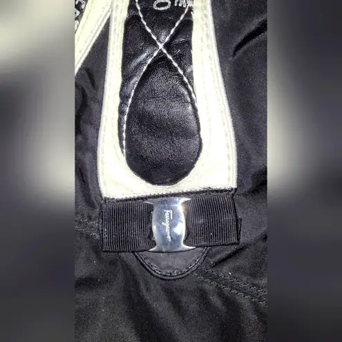 Salvatore Ferragamo RARE shoulder bag/Handbag NYLON & LEATHER vala ribbon 🔥