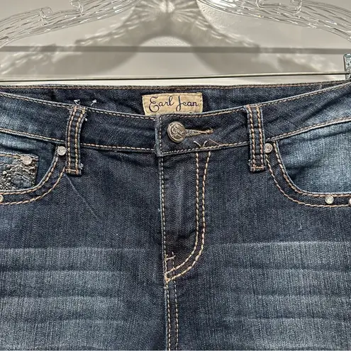 Earl Jean Medium/Dark Wash Denim Bootcut Jeans size 10