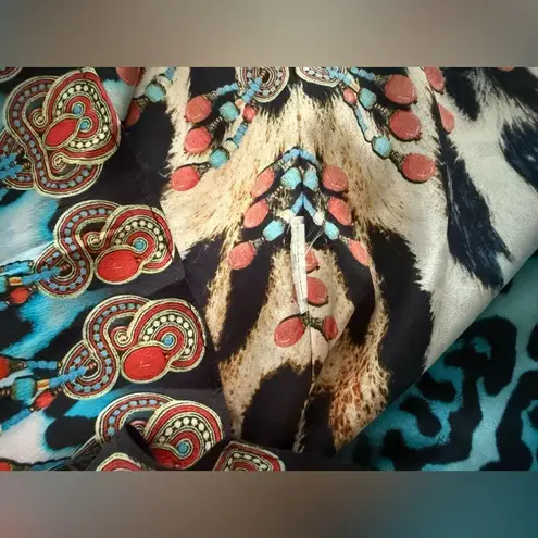 NWT~TRUE COLOURS La Moda Clothing Kaftan w/ Crystals /Beading Swim Cover Up /Top Blue Size undefined